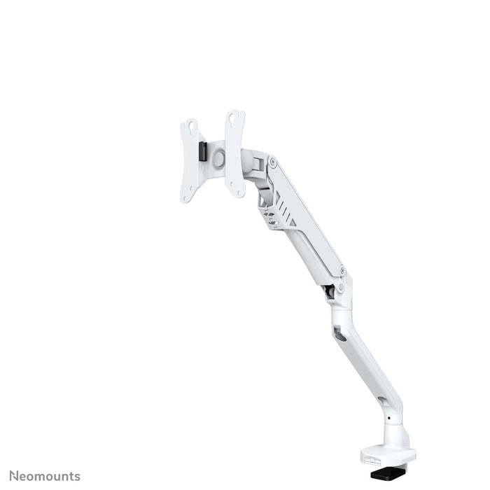 FPMA-D750WHITE is a desk support with gas spring for flat screens up to 32 inches (81 cm).