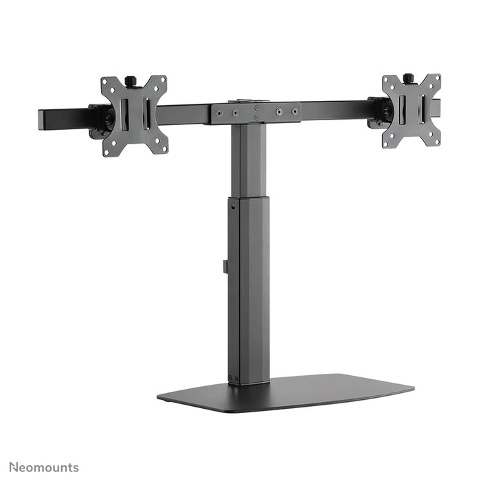 FPMA-D865DBLACK is a desk support for two flat screens up to 27 inches (69 cm).
