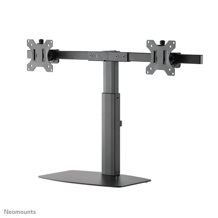 FPMA-D865DBLACK is a desk support for two flat screens up to 27 inches (69 cm).