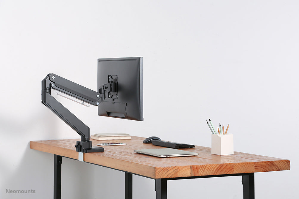 NM-D775BLACK is a gas-suspended desk support for flat screens up to 32 inches (81 cm) - Black