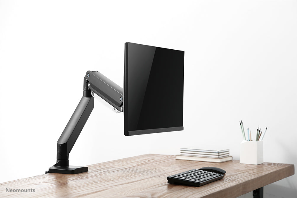 NM-D775BLACK is a gas-suspended desk support for flat screens up to 32 inches (81 cm) - Black