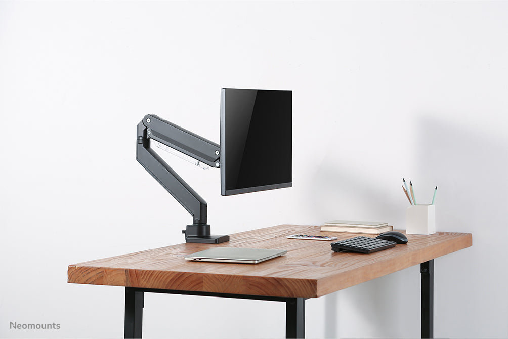 NM-D775BLACK is a gas-suspended desk support for flat screens up to 32 inches (81 cm) - Black