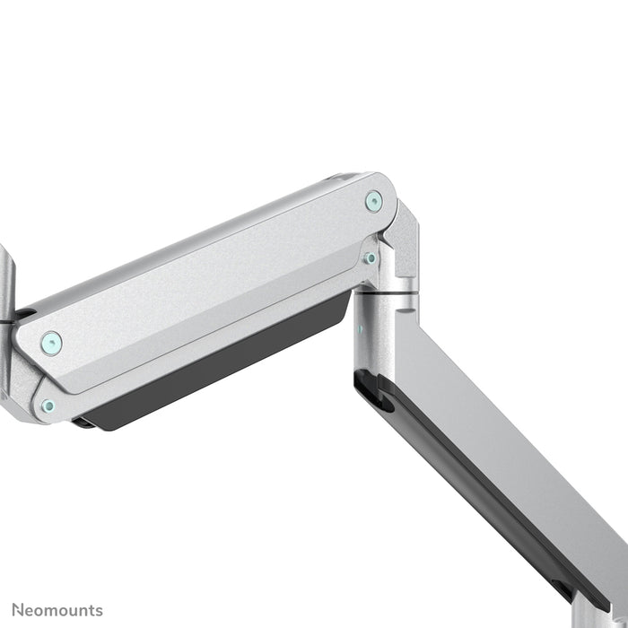 NM-D775DX3SILVER is a gas-suspended desk support with crossbar and lever for flat screens up to 27 inches (68.6 cm).