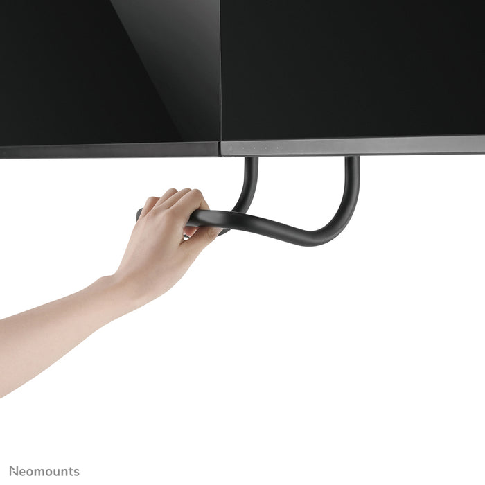 NM-D775DXBLACK is a gas-suspended desk support with crossbar and lever for flat screens up to 32 inches (81 cm).