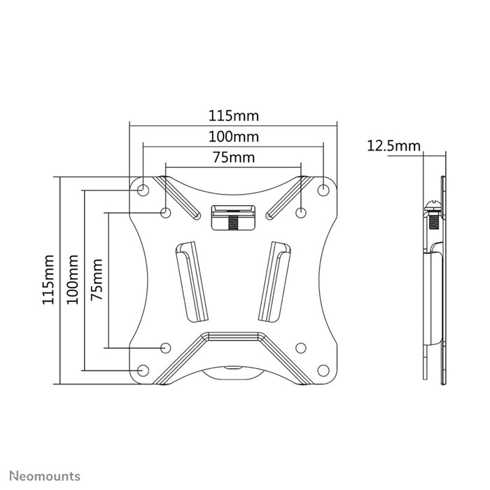 NM-W25BLACK is a flat wall mount for flat screens up to 30 inches.