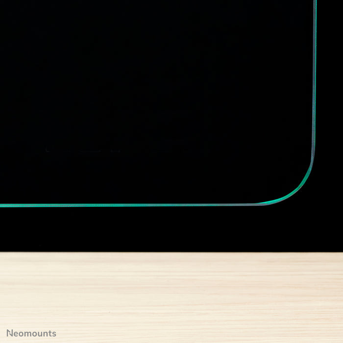 NS-GLSPROTECT120 is a durable 120 cm glass screen that provides distance protection in the workplace - Tempered, transparent glass, 100% recyclable