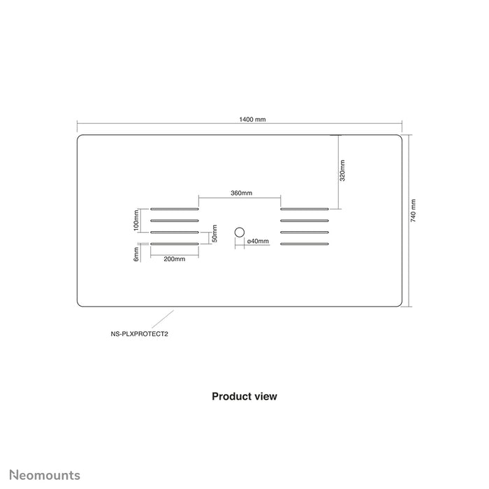 NS-PLXPROTECT2 is a transparent screen for 2 flat screens and provides distance protection on the work floor - Transparent acrylic, 100% recyclable | PLXPROTECT from is registered as an EU Design patent |