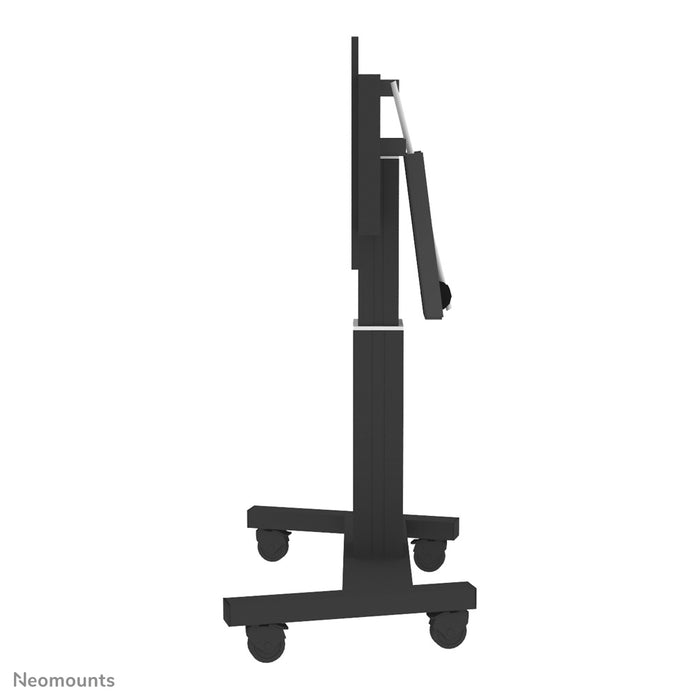PLASMA-M2500TBLACK is an electrically height-adjustable trolley with a 90 degree tilt function for flat screens up to 100 inches.