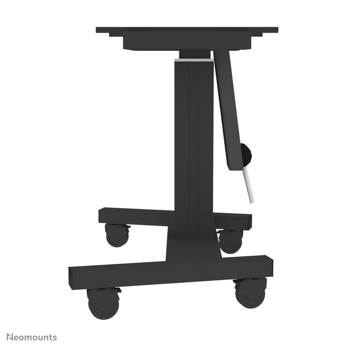 PLASMA-M2500TBLACK is an electrically height-adjustable trolley with a 90 degree tilt function for flat screens up to 100 inches.