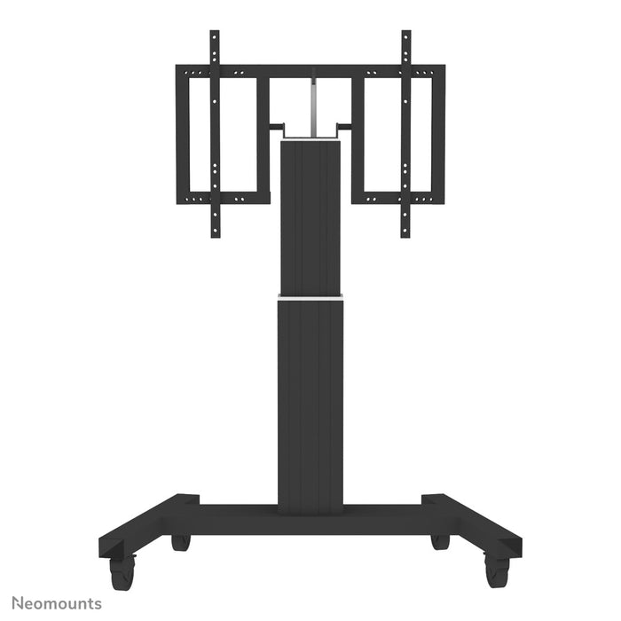 PLASMA-M2500TBLACK is an electrically height-adjustable trolley with a 90 degree tilt function for flat screens up to 100 inches.