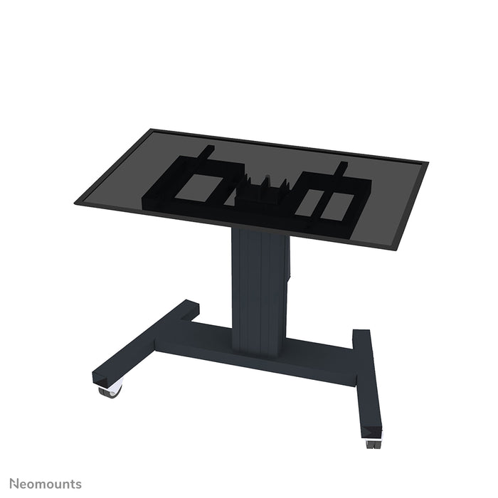PLASMA-M2550TBLACK is an electrically height-adjustable and tiltable trolley for flat screens up to 100 inches (254 cm).