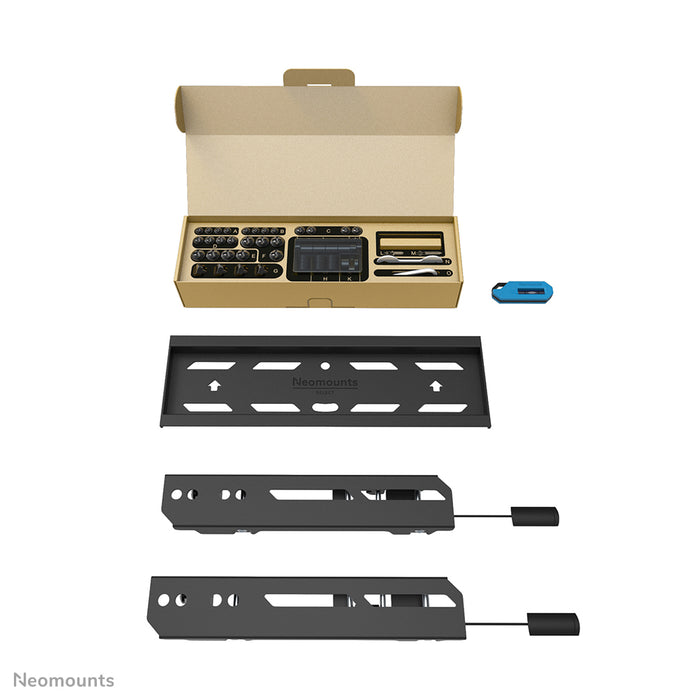 WL30S-850BL12 flat wall mount for 24-55 inch screens - Black