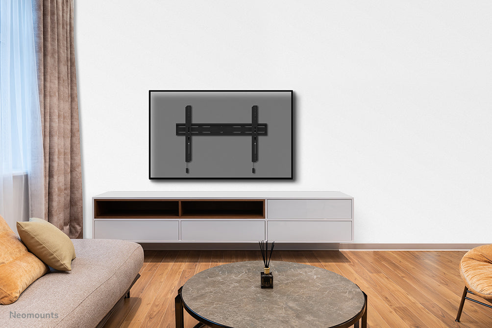 WL30S-850BL16 flat wall mount for 40-82 inch screens - Black