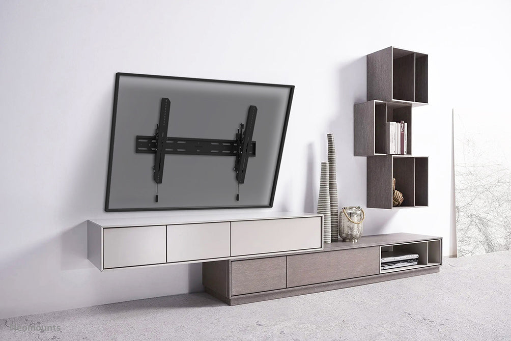 WL35S-850BL18 tiltable wall mount for 43-98 inch screens - Black