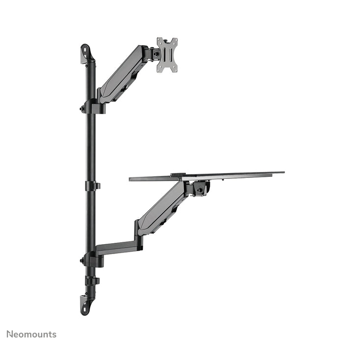 Neomounts WL90-325BL1 Zit-sta werkstation wand 17-32" - gasveer – detailaanzicht 3