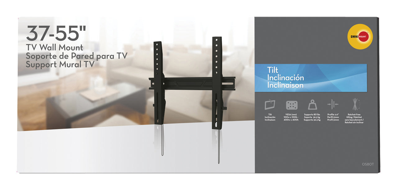 Flat TV bracket for up to 42"