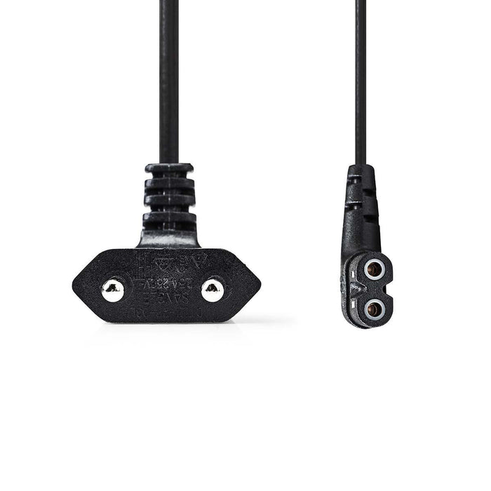 Right angle power plug to Euro Plug 3 meters