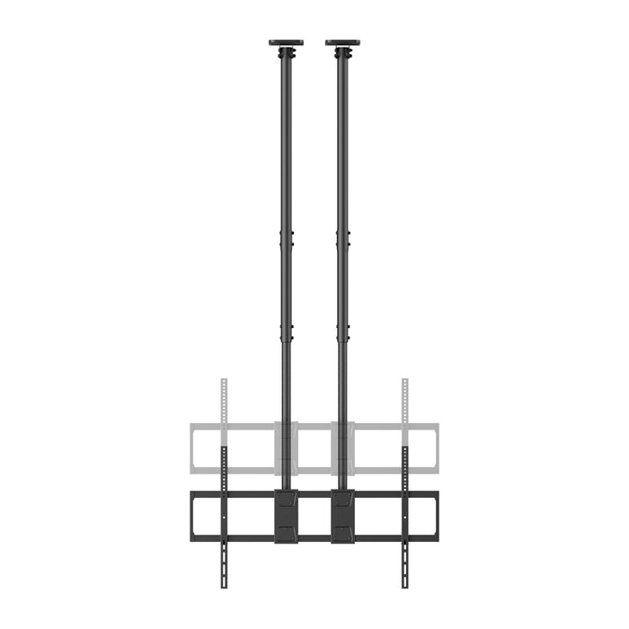 Heavy Duty XL ceiling bracket with double tube 60-120 inches and 120kg load capacity