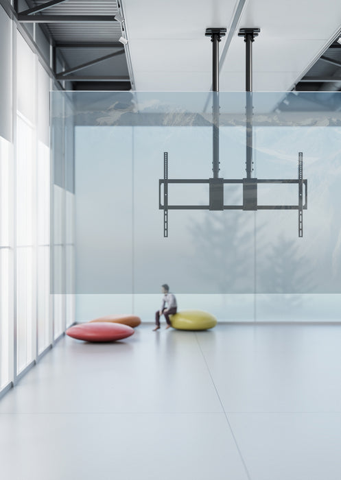 Heavy Duty XL ceiling bracket with double tube 60-120 inches and 120kg load capacity