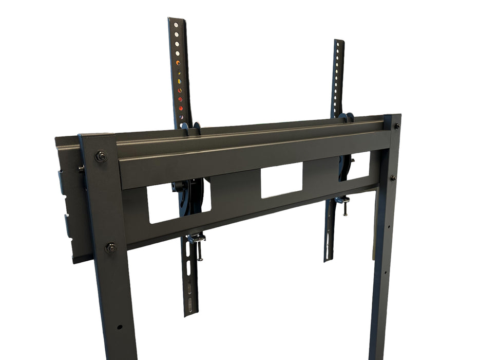 Mobile TV stand for trade fair or meeting room, elegant model