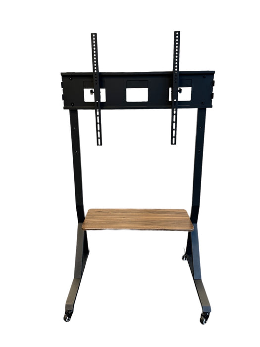 Mobile TV stand for trade fair or meeting room, elegant model