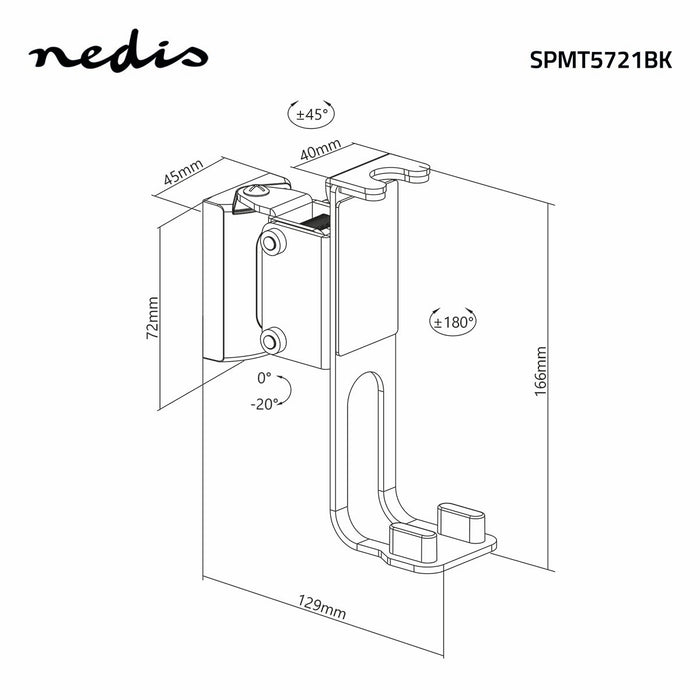 Wall bracket for Speaker | Sonos® One™ / Sonos® Play:1