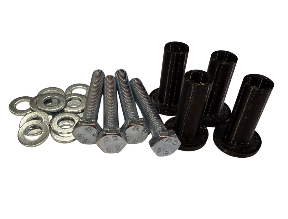 Ensemble d'adaptateurs P-Ring compatible avec téléviseur Samsung – 4x P-Ring – 4x vis M8x50mm + 12 rondelles – Pour montage de support mural TV