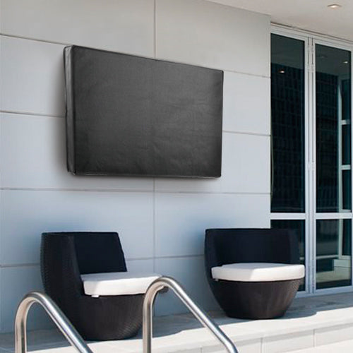 Outdoor TV Protective Cover | 50" - 52" | Excellent Quality Oxford Cloth | Separate compartment for Remote Control | Black