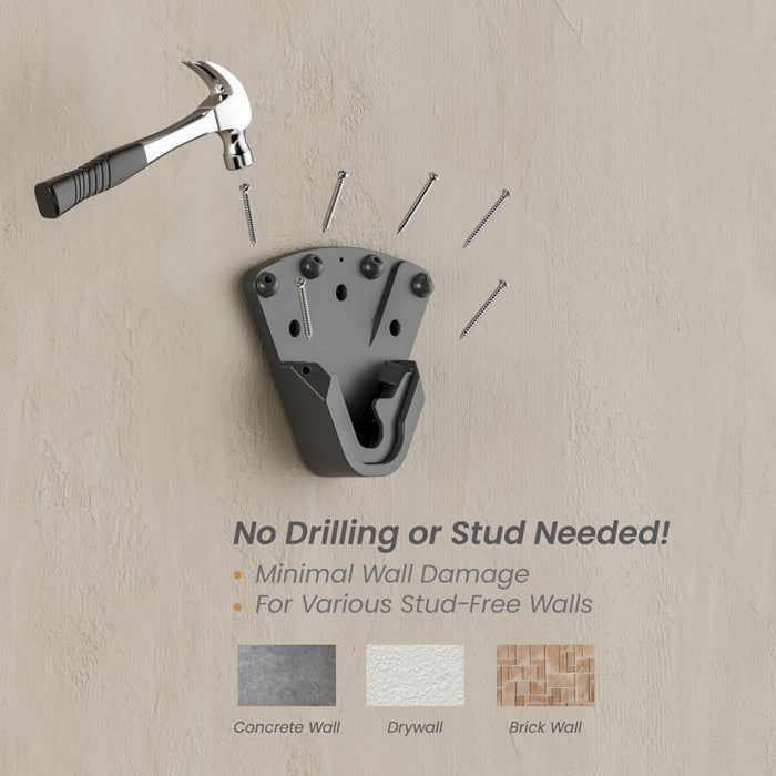 Wolff Mount TVB-146 – Support mural TV amovible pour extérieur et murs en plâtre | 32-75 pouces | 75 kg | Non-VESA