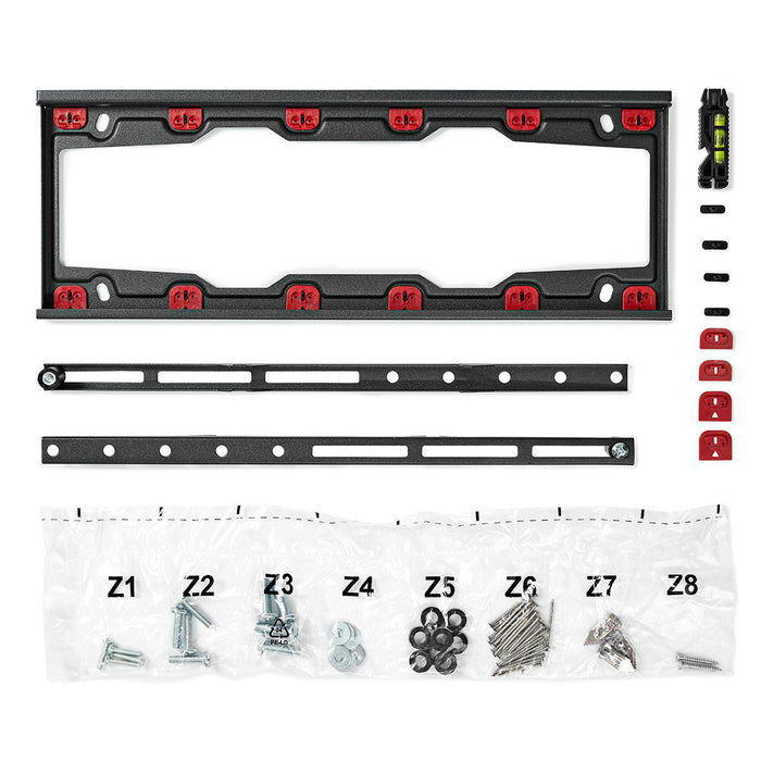 Fixed TV Bracket for Plasterboard | Black | 23 - 55" | Max. 35 kg | 28 mm Distance to Wall | Black 