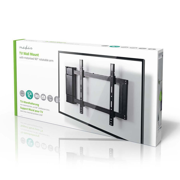 Electric TV Wall Bracket 32-60" | Max. 40 kg | 90° rotation angle | Remote control
