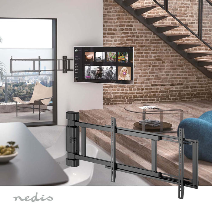 Electric TV Wall Bracket 32-60" | Max. 40 kg | 90° rotation angle | Remote control