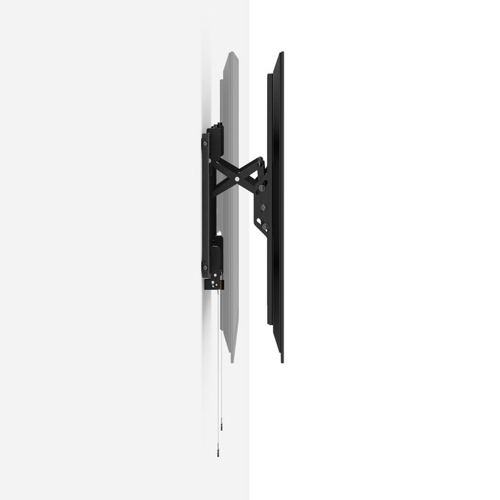 Sliding, turning and tilting TV bracket for mantelpiece mounting 55-105 inches and 80 kilos