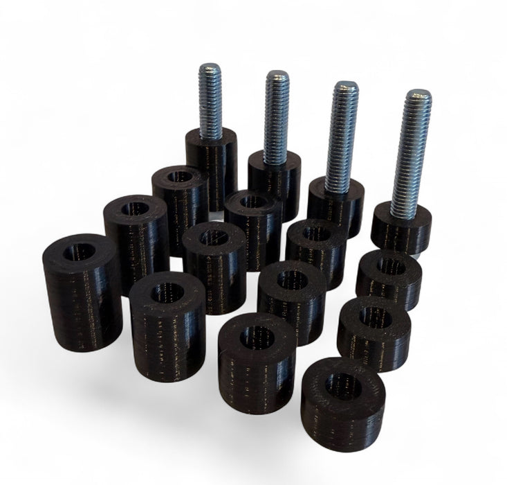 Spacers for TV Mount M8 – Complete Set with Screws 10–25 mm