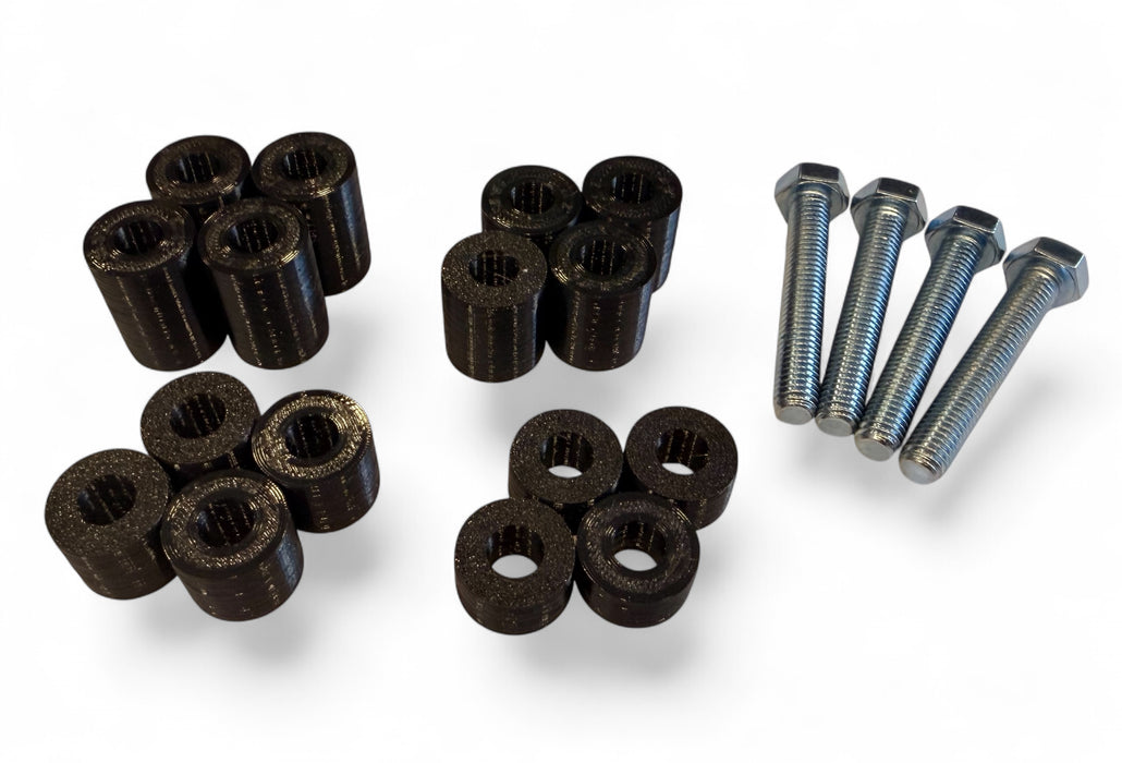 Spacers for TV Mount M8 – Complete Set with Screws 10–25 mm