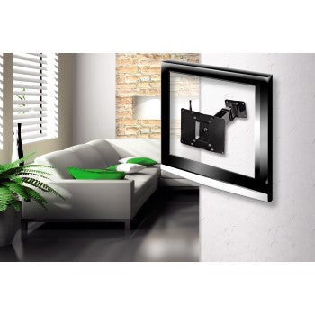 Black functional wall bracket with VESA200x100